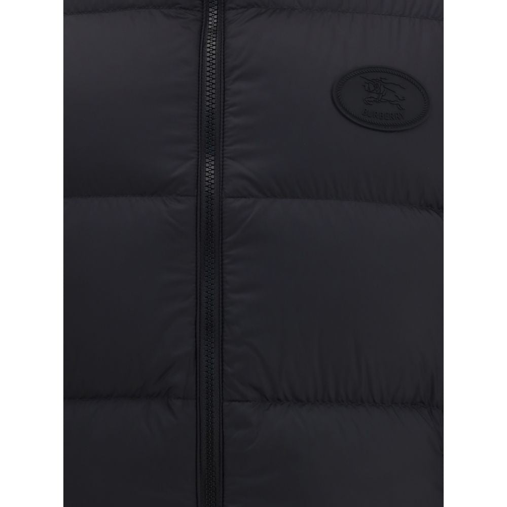 Schwarze ärmellose Jacke aus Polyester von Burberry
