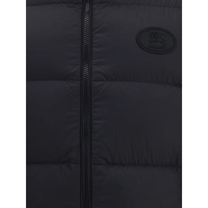 Schwarze ärmellose Jacke aus Polyester von Burberry