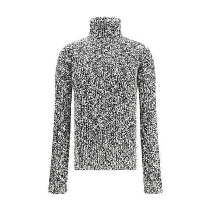Dolce &amp; Gabbana Weißer Rollkragenpullover aus Fleecewolle
