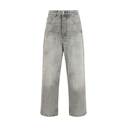 Haikure Graue Baumwoll-Jeans mit geradem Bein