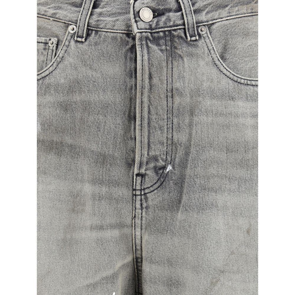 Haikure Graue Baumwoll-Jeans mit geradem Bein