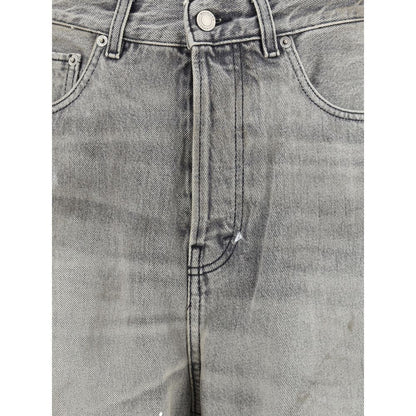 Haikure Graue Baumwoll-Jeans mit geradem Bein