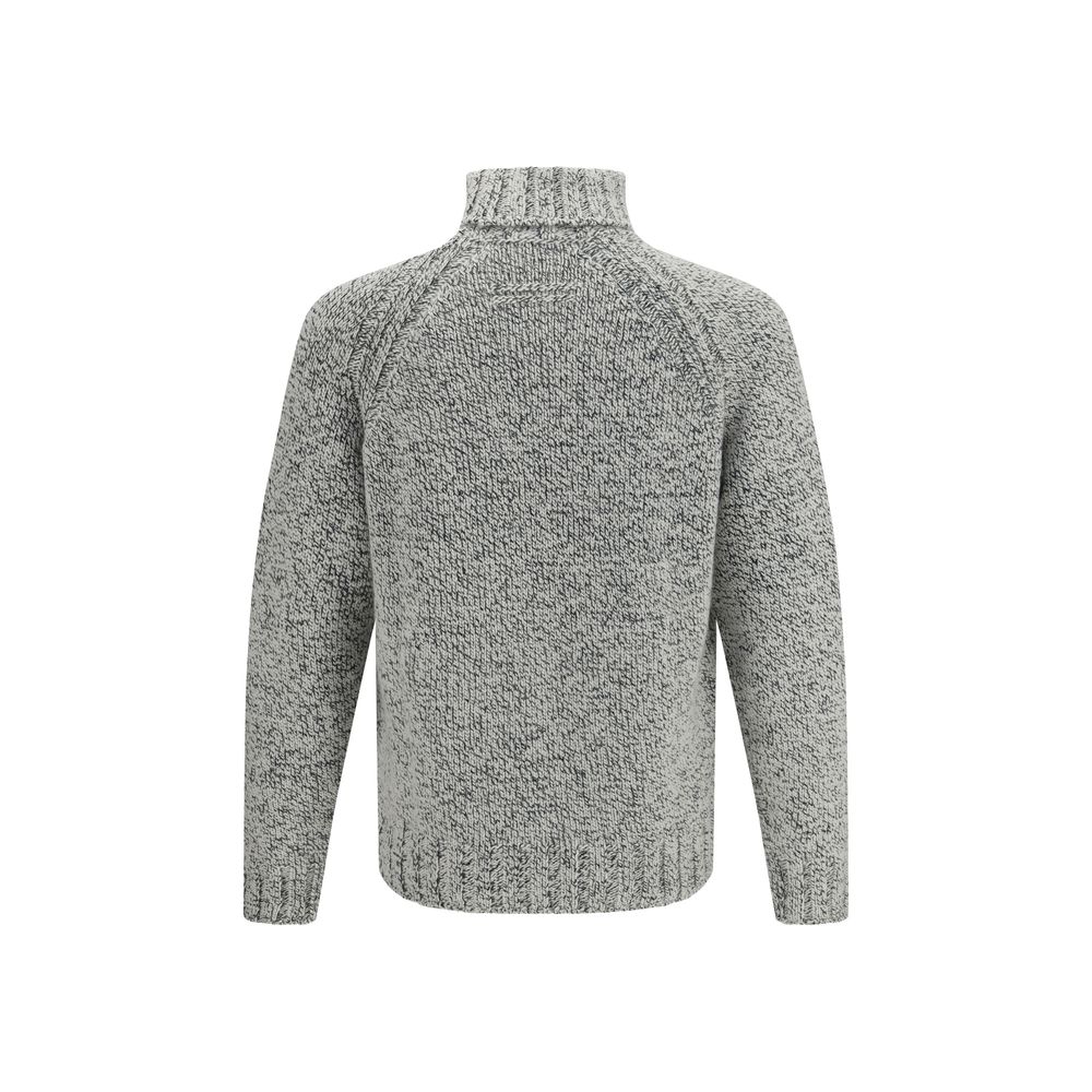 ZEGNA Kaschmir-Rollkragenpullover in Weiß