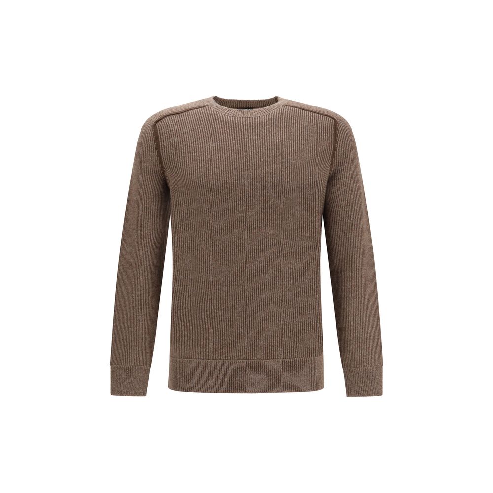 ZEGNA Brauner Kaschmir-Pullover aus Kaschmir