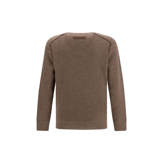 ZEGNA Brauner Kaschmir-Pullover aus Kaschmir