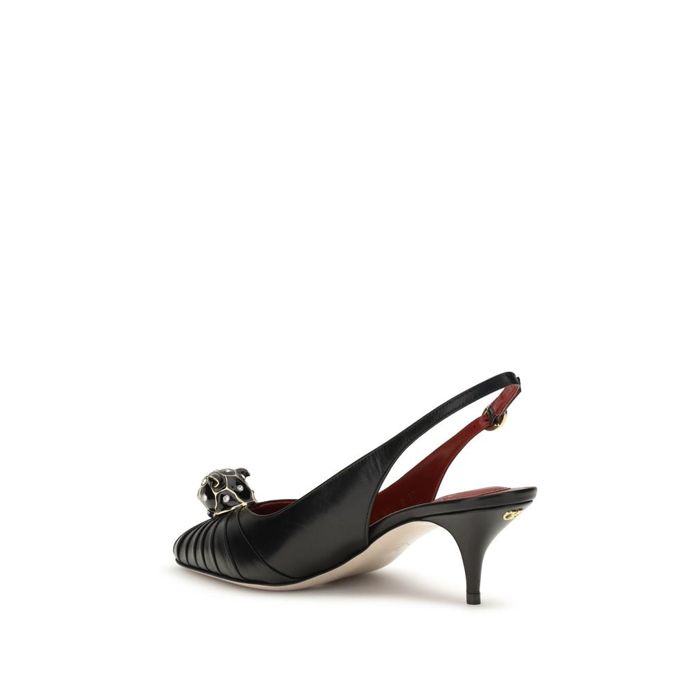 Valentino Garavani – Pumps aus schwarzem Leder mit hohem Absatz
