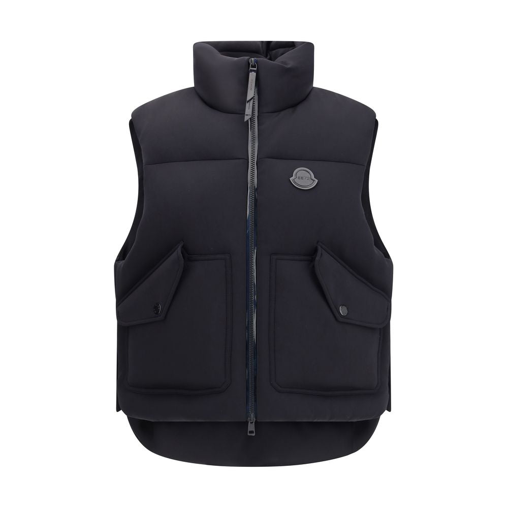 MONCLER x EDWARD ENNINFUL Black Polyamide Sleveless Jacket