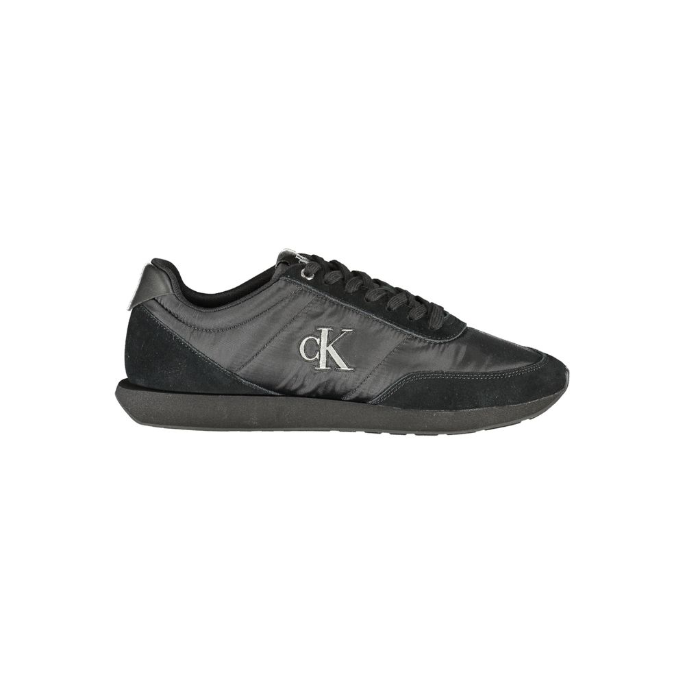 Calvin Klein Herren-Sneaker aus Polyester, Schwarz