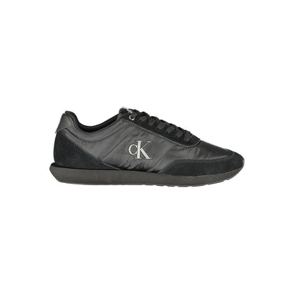 Calvin Klein Herren-Sneaker aus Polyester, Schwarz
