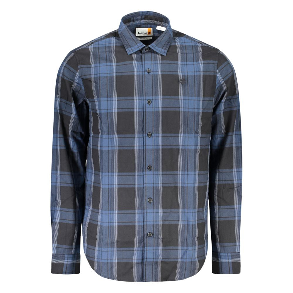 Timberland Herrenhemd aus blauer Baumwolle