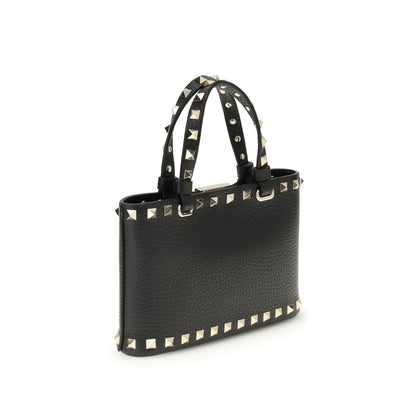 Valentino Garavani Schultertasche aus schwarzem Leder