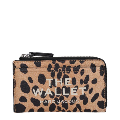 Marc Jacobs braunes Lederportemonnaie