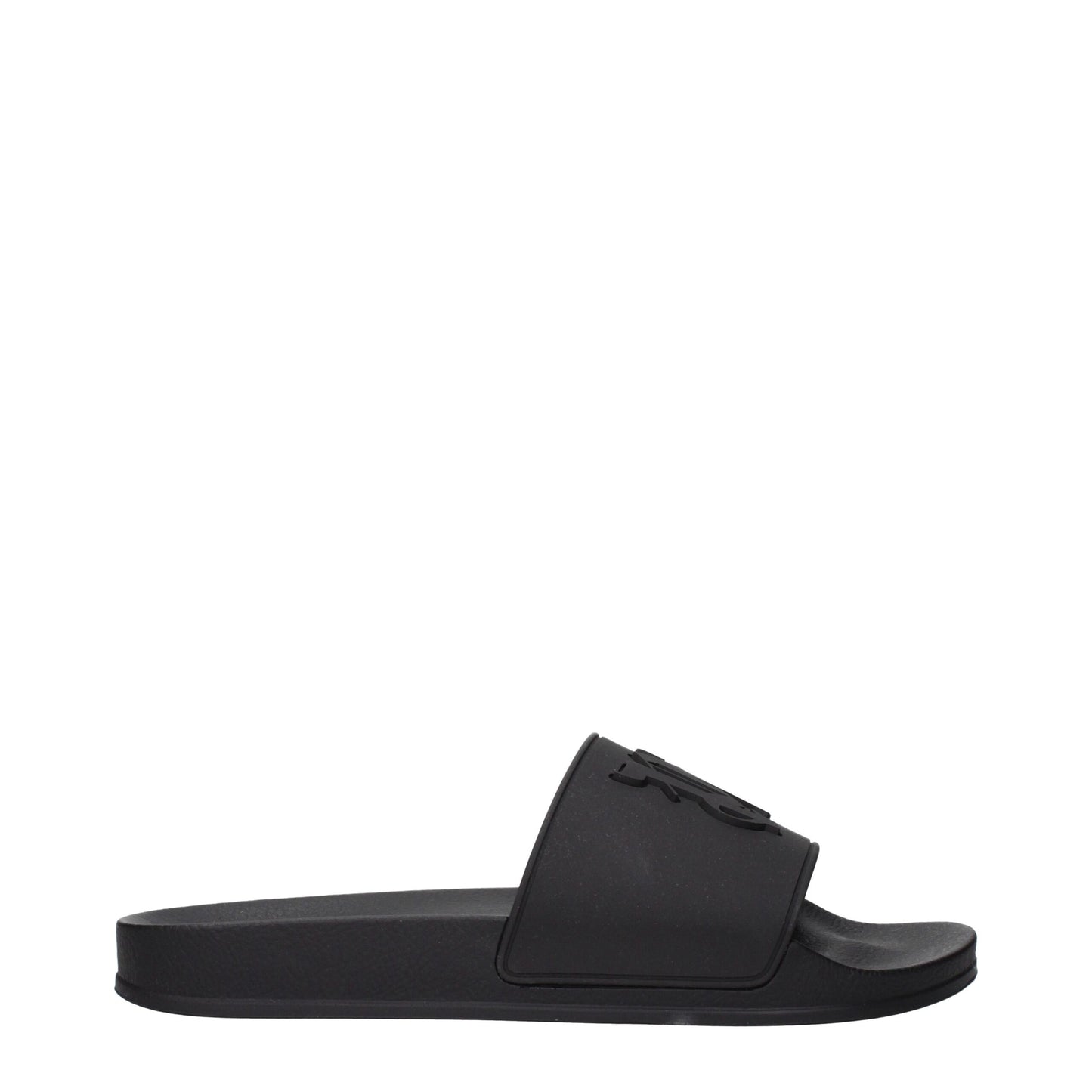 Palm Angels Schwarze Baumwoll-Slipper