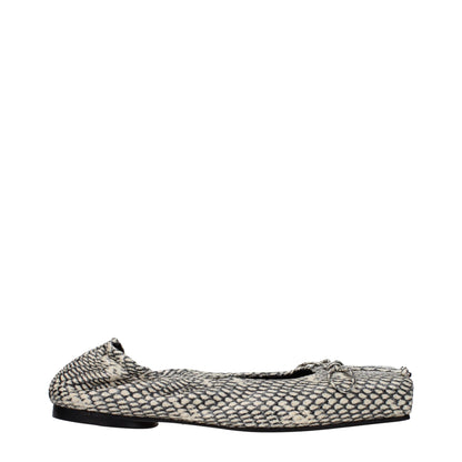 Jacquemus Beige Lederballerinas
