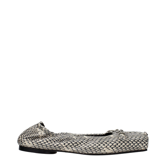 Jacquemus Beige Lederballerinas