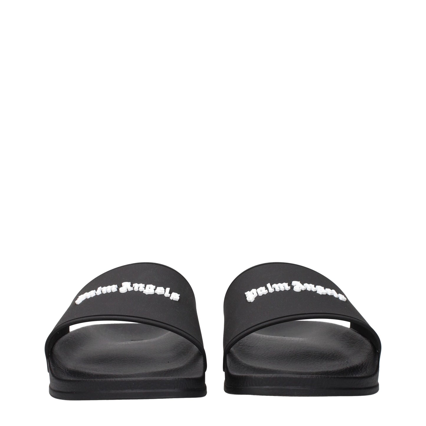 Palm Angels Schwarze Baumwoll-Slipper