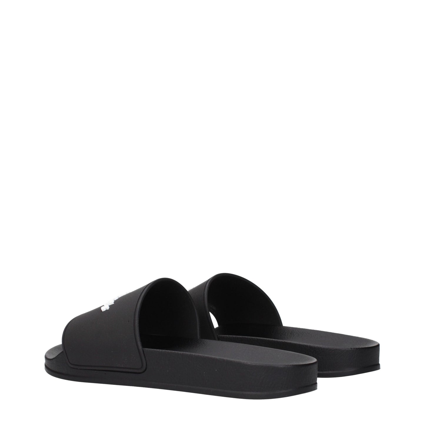 Palm Angels Schwarze Baumwoll-Slipper