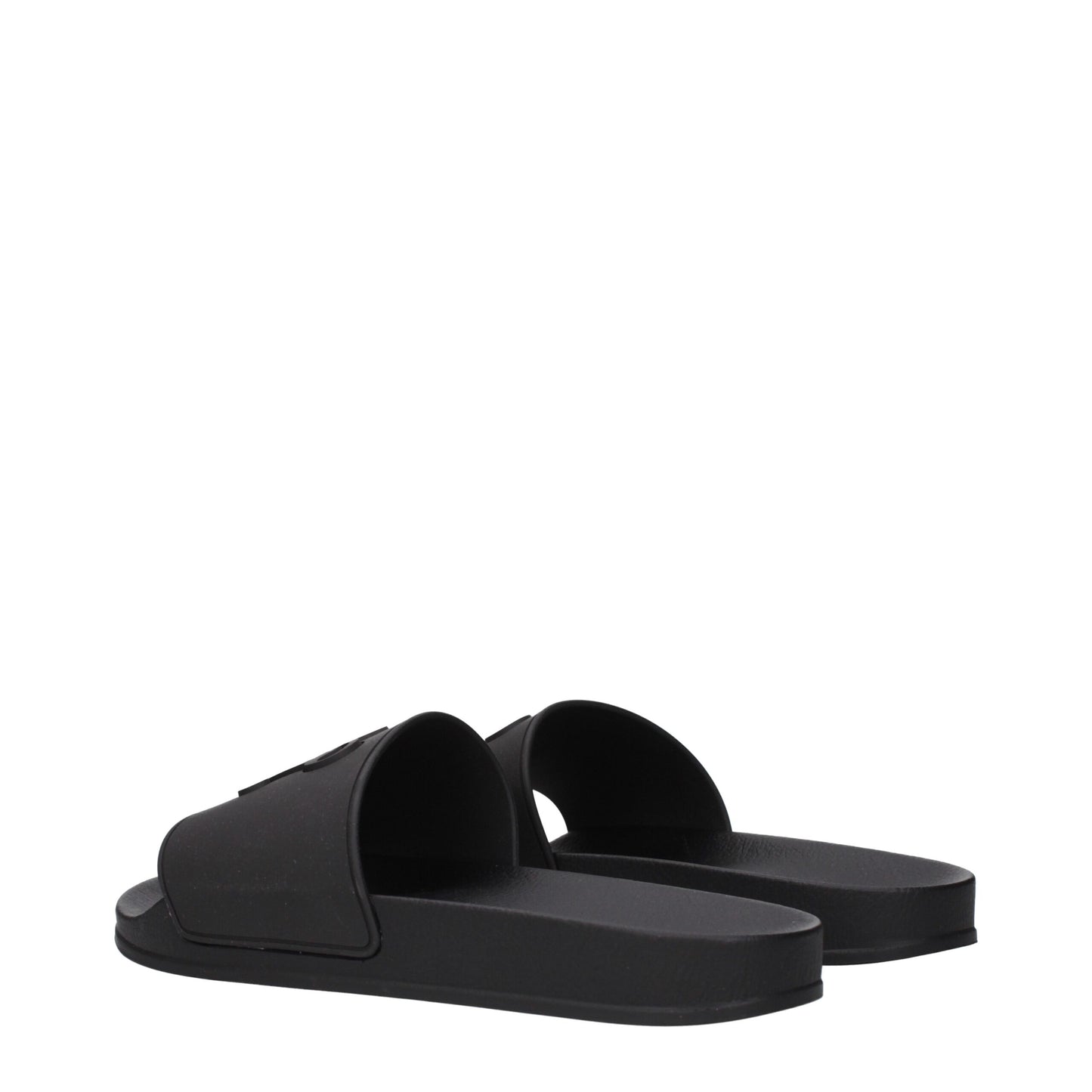 Palm Angels Schwarze Baumwoll-Slipper