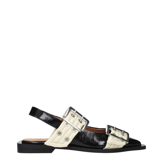 Ganni Sandalen aus schwarzem Polyethylen