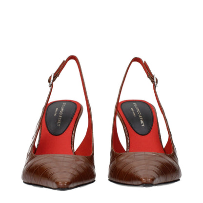 Stella McCartney braune Lederpumps