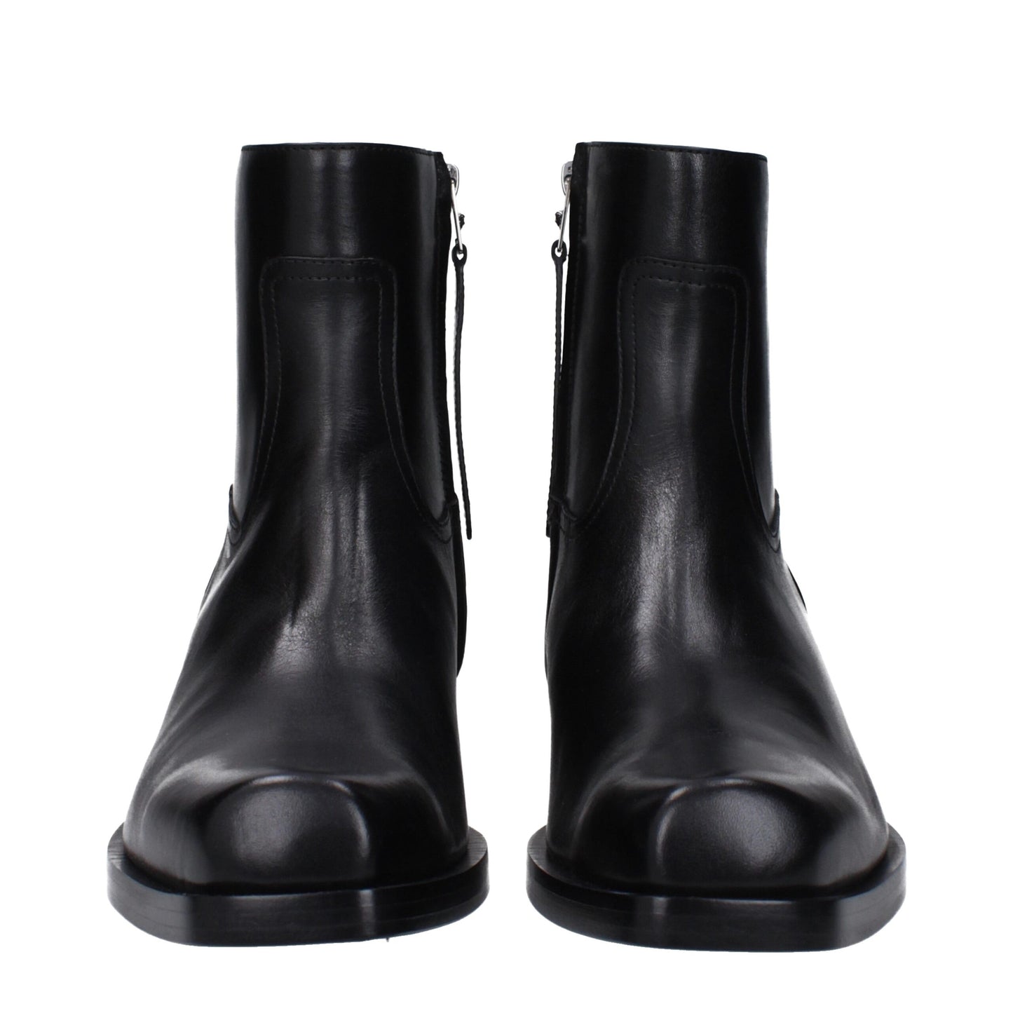 Versace – Schwarze Lederstiefeletten