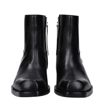 Versace – Schwarze Lederstiefeletten