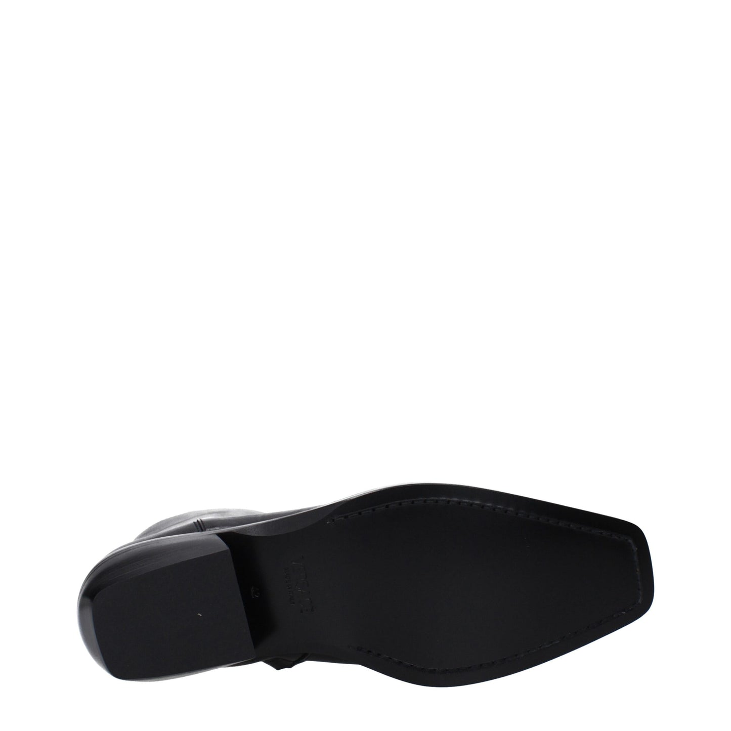 Versace – Schwarze Lederstiefeletten