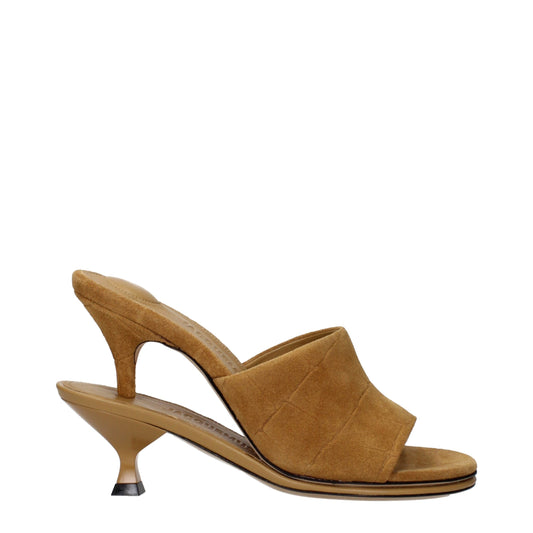 Jacquemus braune Leder-Stiletto-Sandalen