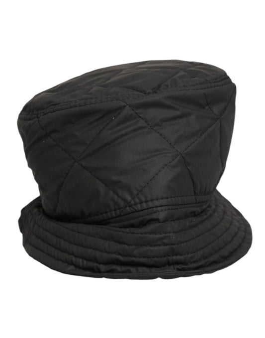 Dolce &amp; Gabbana – Capello-Fischerhut aus gestepptem Nylon in Schwarz