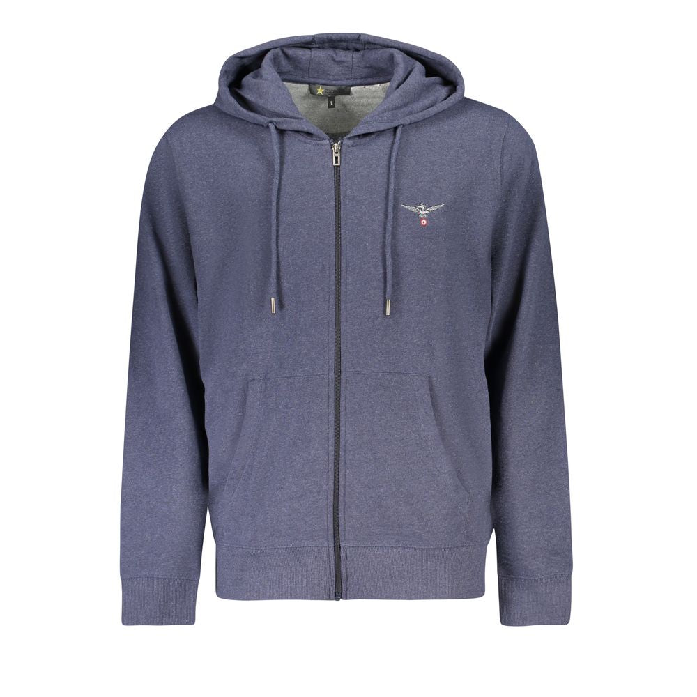 Herrenpullover aus blauer Accademia Militare-Baumwolle