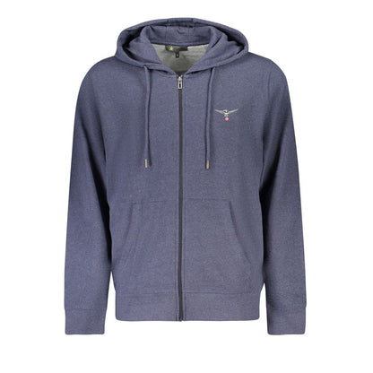 Herrenpullover aus blauer Accademia Militare-Baumwolle