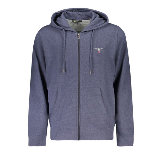 Herrenpullover aus blauer Accademia Militare-Baumwolle