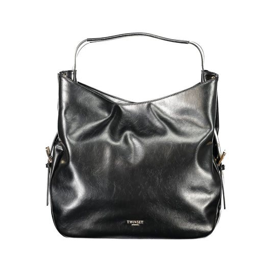 Twinset Schwarze Hobo-Tasche aus Polyethylen für Damen