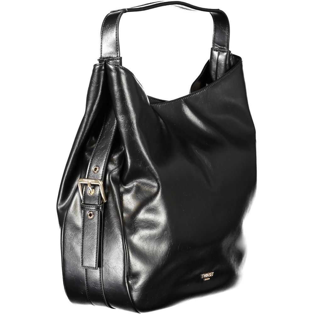 Twinset Schwarze Hobo-Tasche aus Polyethylen für Damen