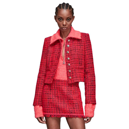 Patrizia Pepe Red Polyester Blazer