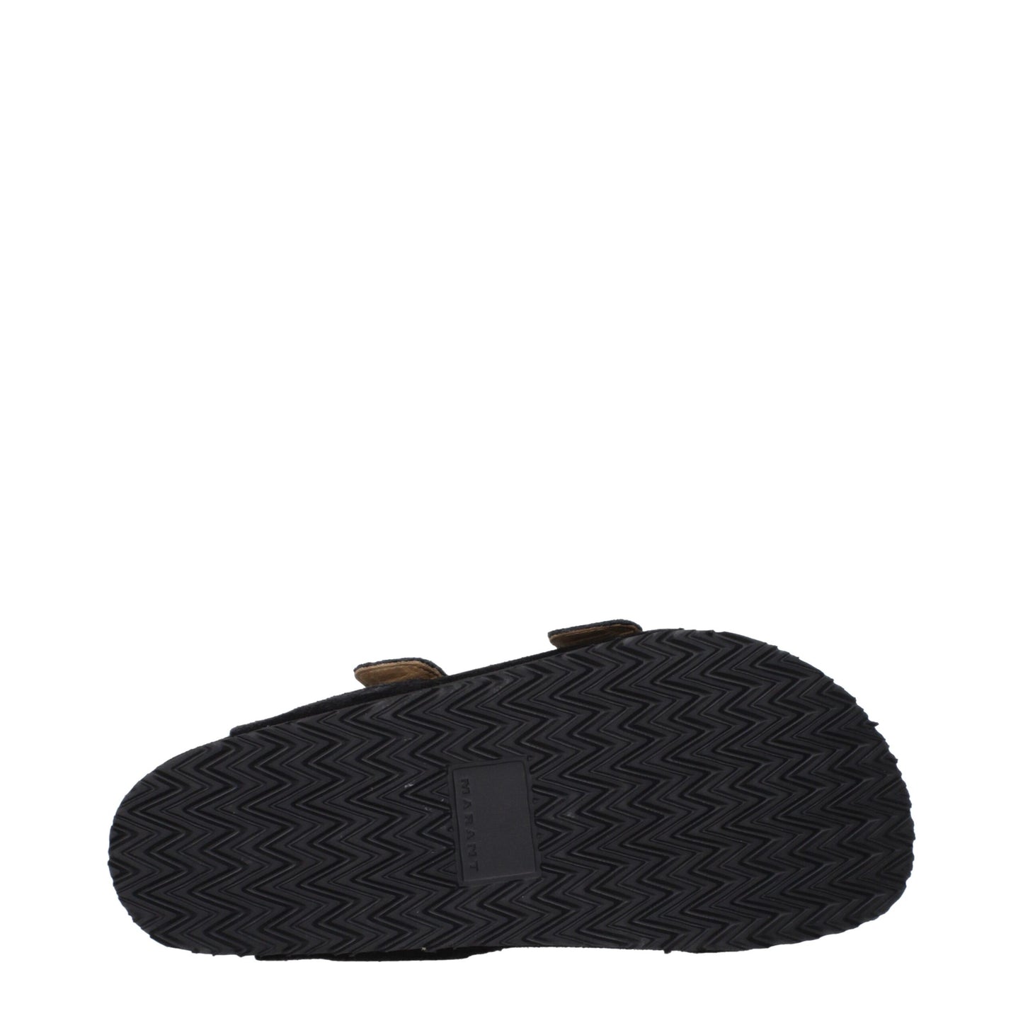 Isabel Marant Schwarze Leder-Slipper-Sandalen