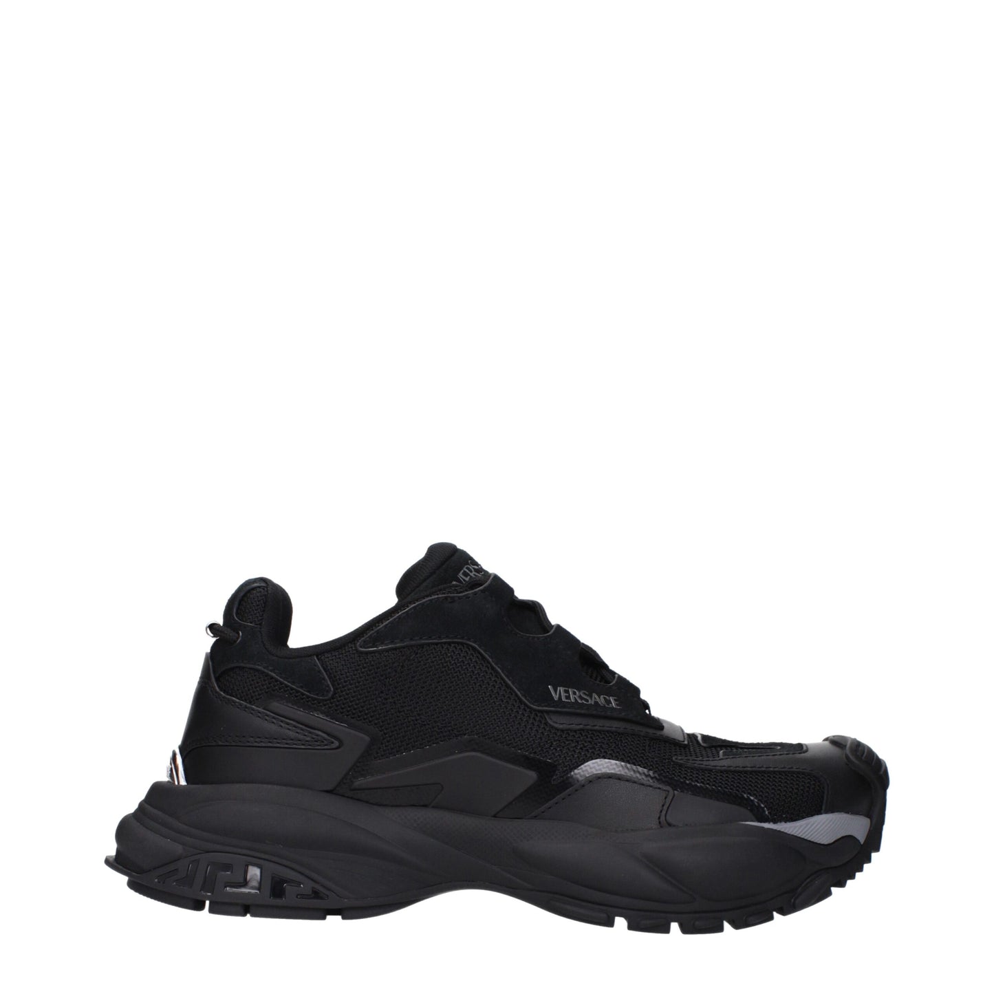 Versace – Sportliche Sneaker aus schwarzem Stoff