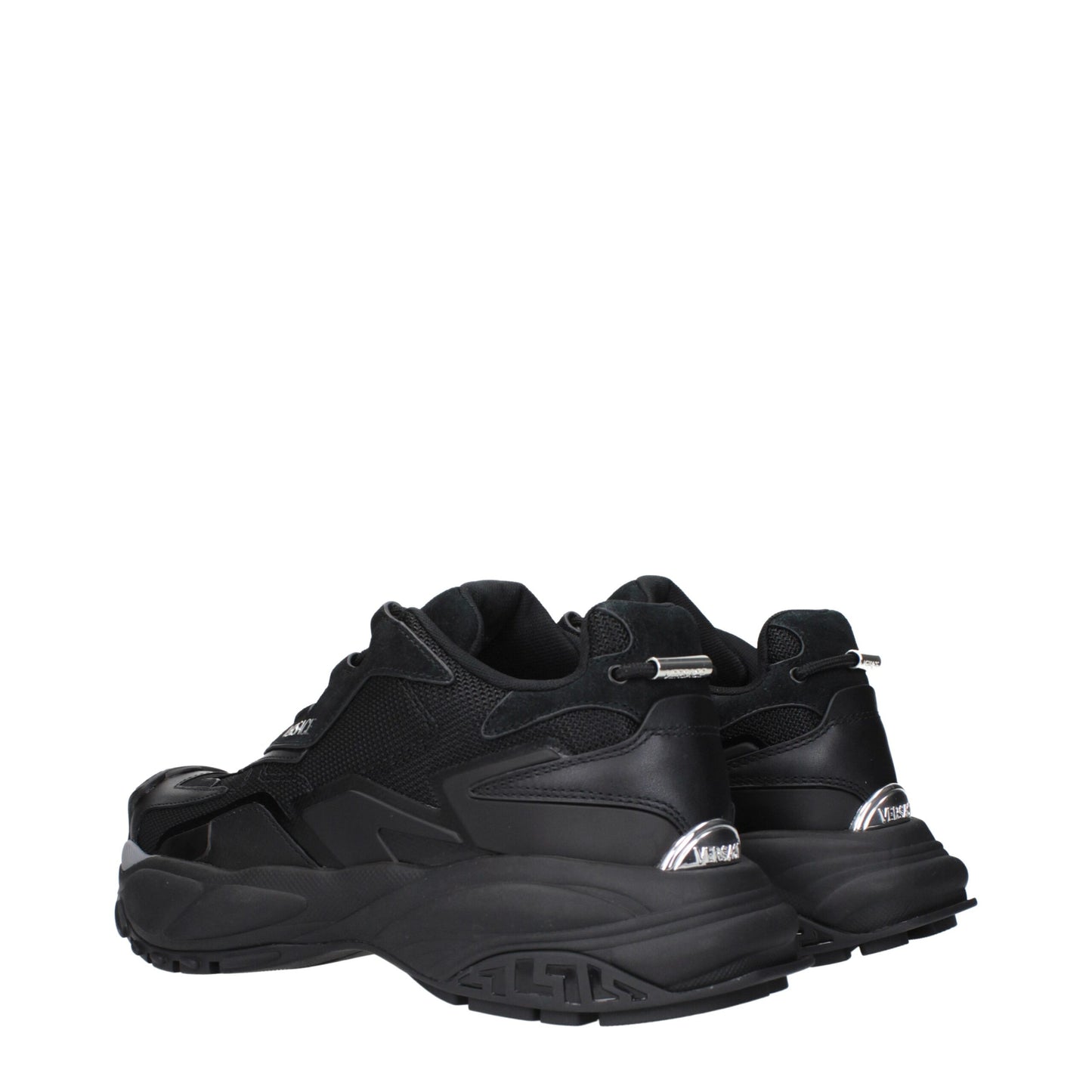 Versace – Sportliche Sneaker aus schwarzem Stoff