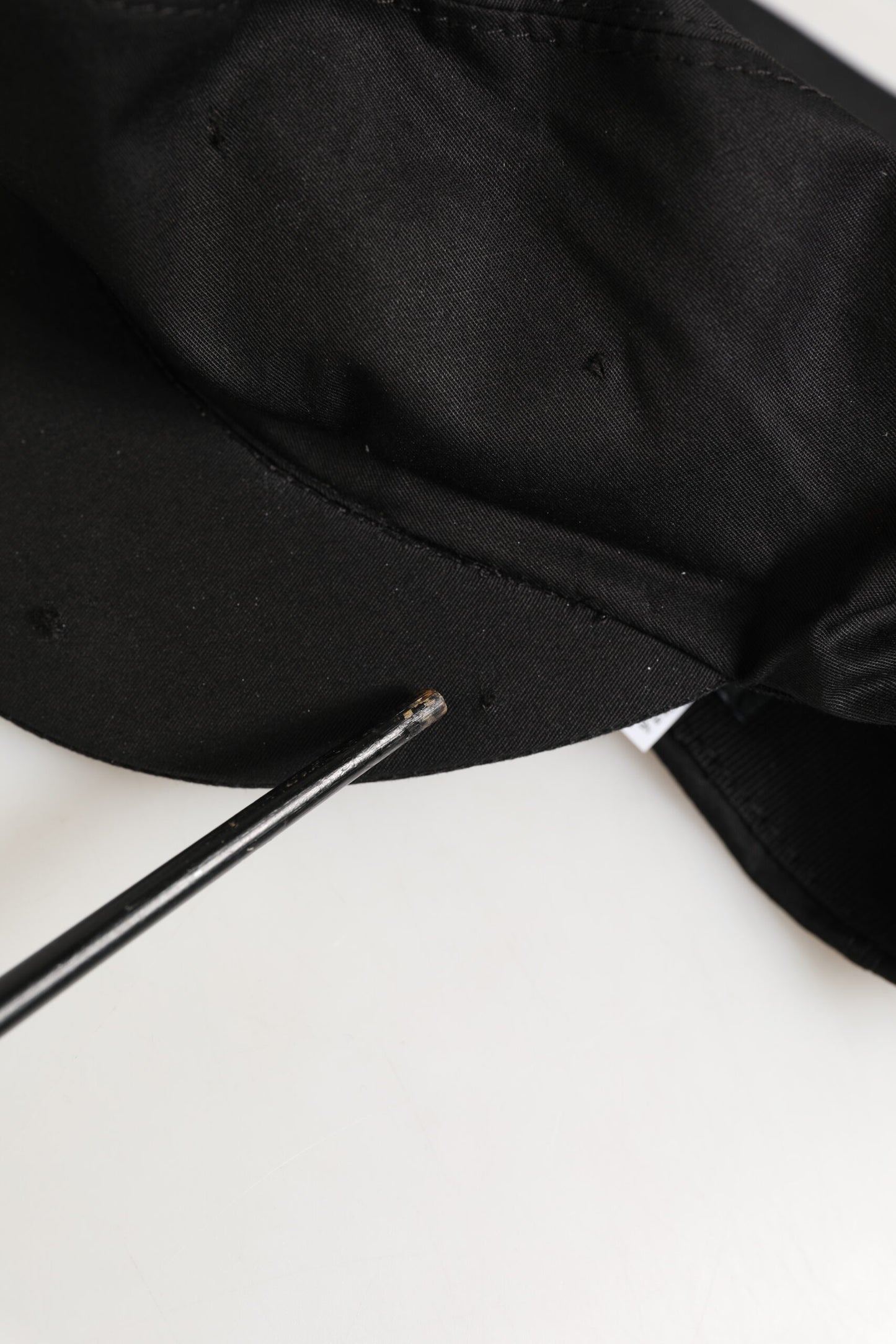 Dolce &amp; Gabbana – Schwarze Newsboy-Mütze aus Baumwollstretch