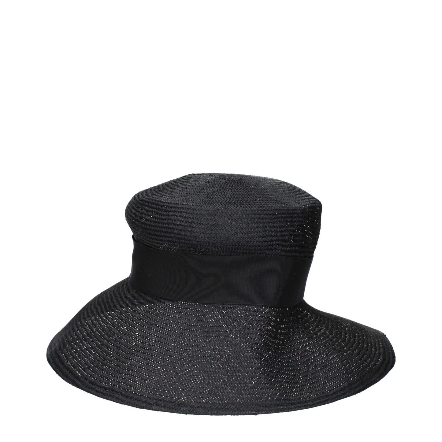 Max Mara Schwarzer Strohhut