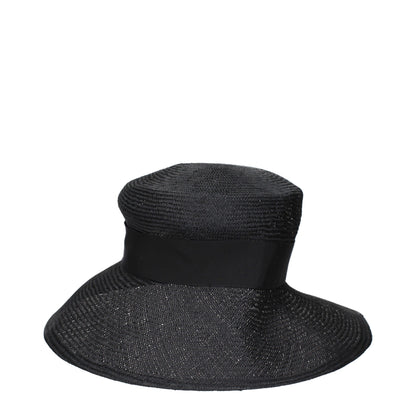 Max Mara Schwarzer Strohhut