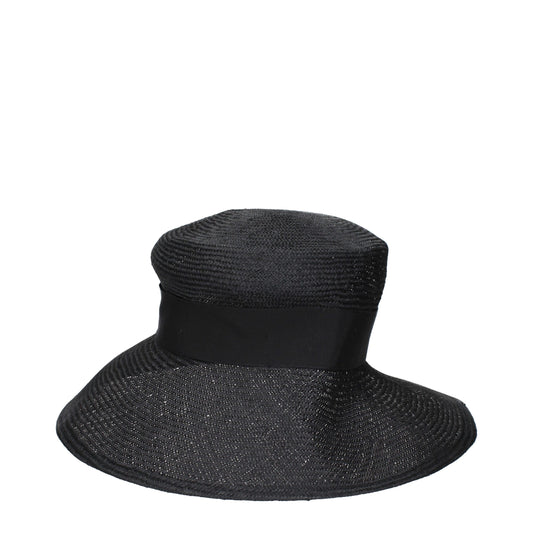 Max Mara Schwarzer Strohhut