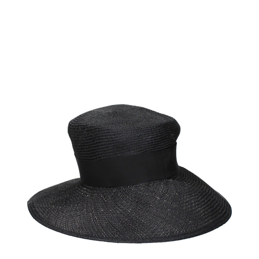 Max Mara Schwarzer Strohhut