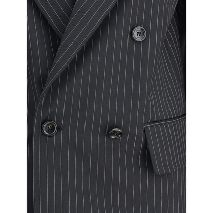 Max Mara Schwarzer Blazer aus Fleecewolle