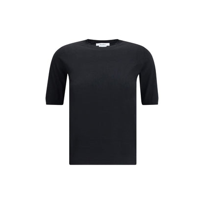 Max Mara Schwarzes Fleece-Oberteil aus Wolle
