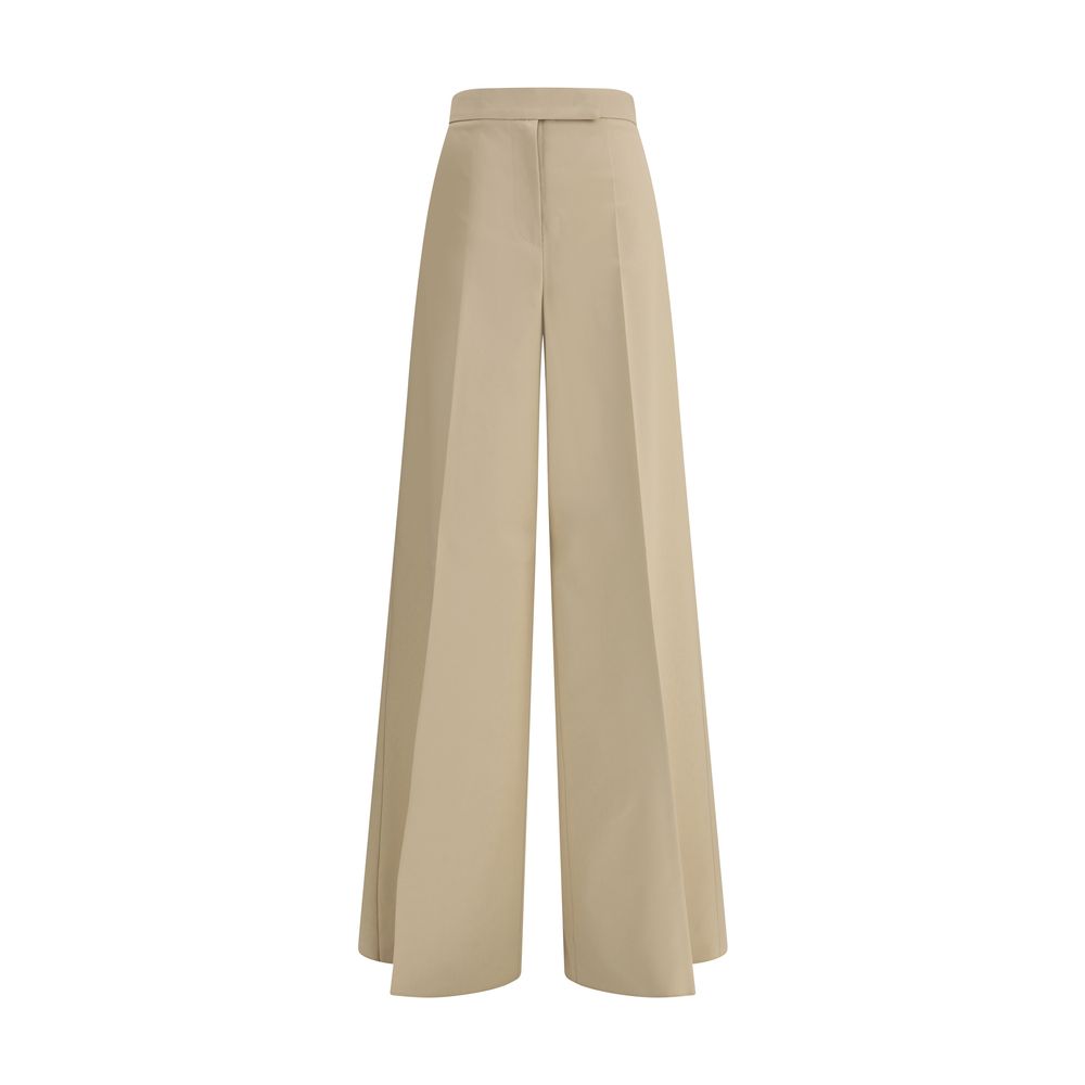 Max Mara Beige Baumwoll-Freizeithose