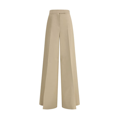 Max Mara Beige Baumwoll-Freizeithose
