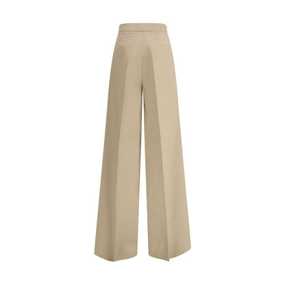 Max Mara Beige Baumwoll-Freizeithose