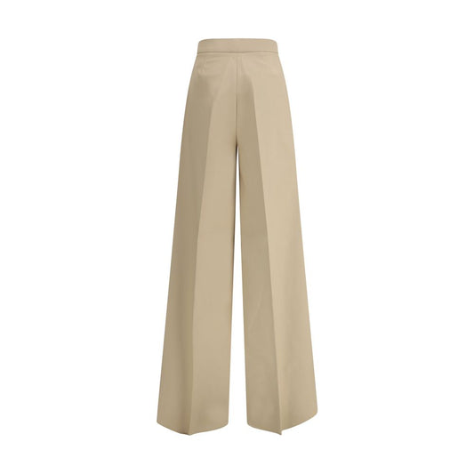 Max Mara Beige Baumwoll-Freizeithose