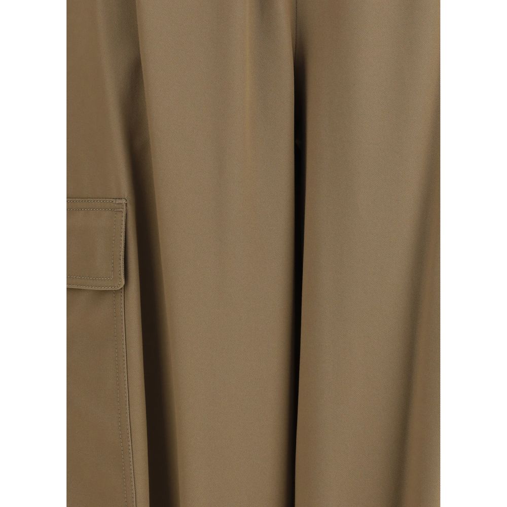 Max Mara Beige Baumwoll-Cargohose